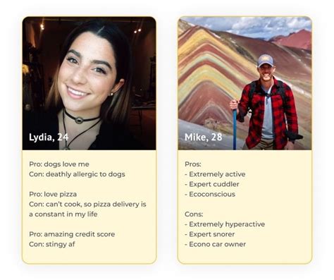 Clever dating bios